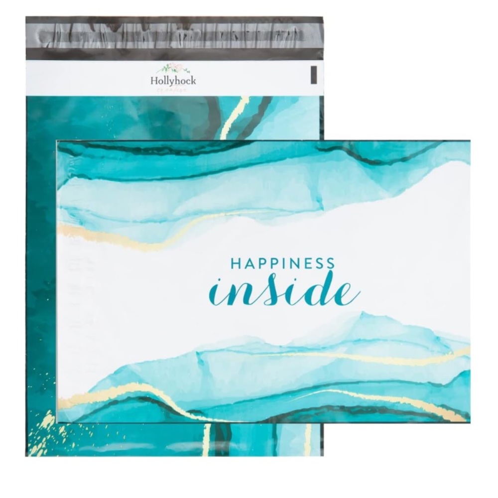 (20) 10” X 13” Happiness Inside Poly Mailers